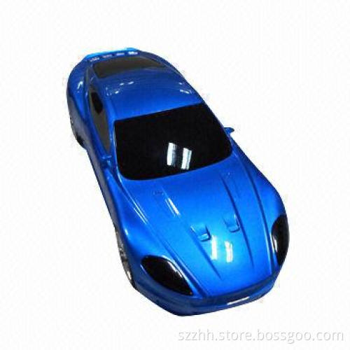 Car-shaped Portable Speaker, Supports TF Cards/USB Drives, FM Radio/Aux/Line-in